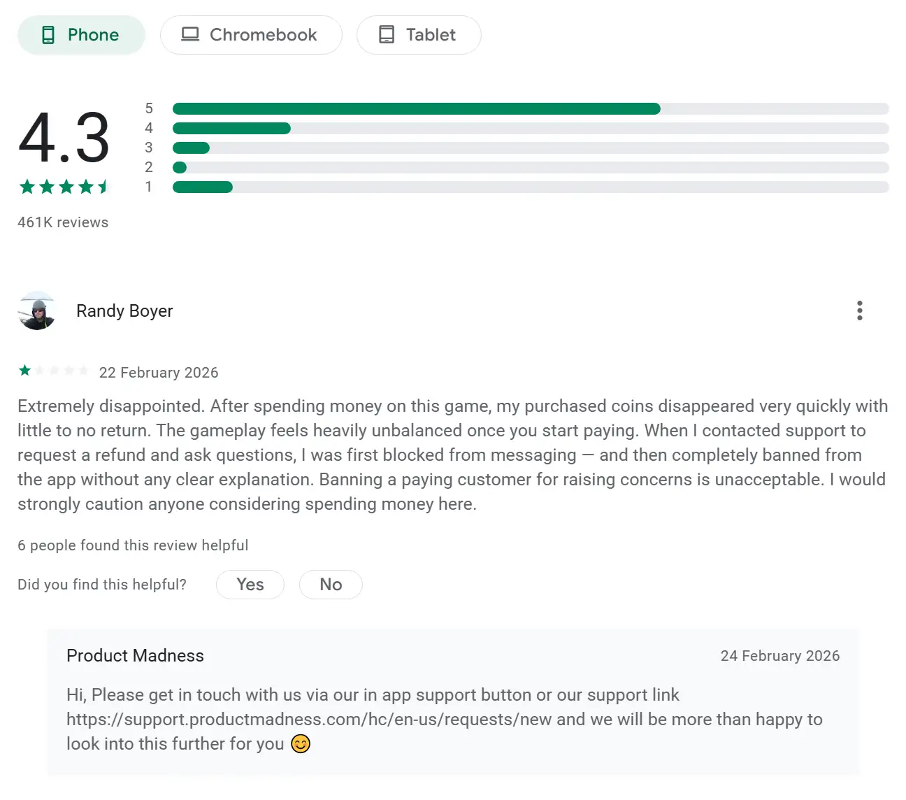 Smartphone showing slot game